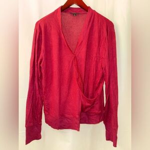 J. Crew Faux Wrap Burgundy Sweater